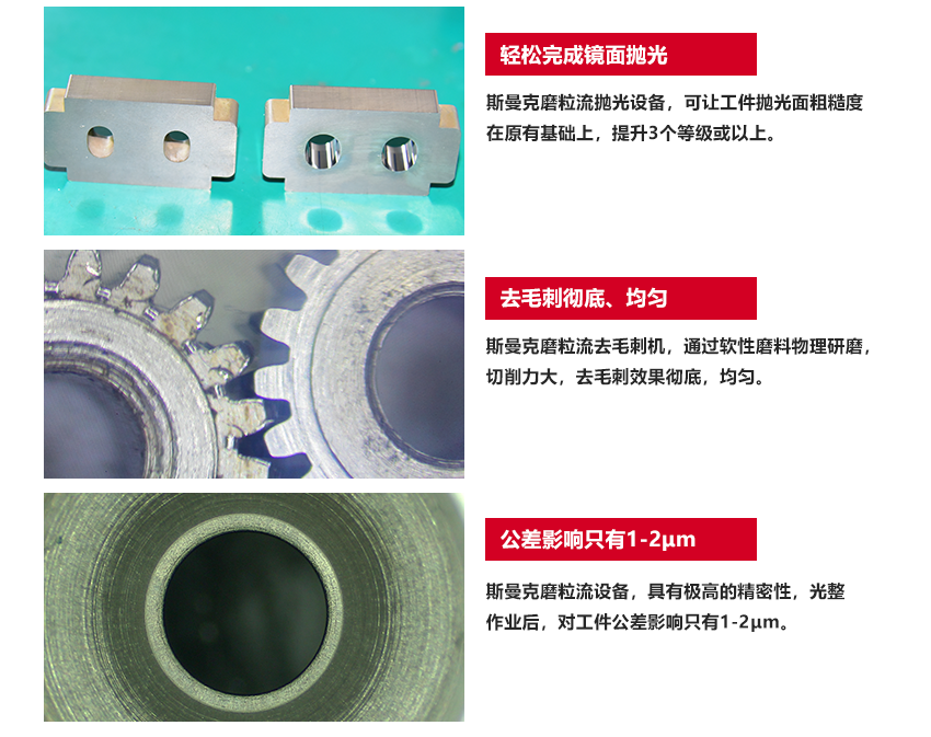 蘇州斯曼克磨粒流設(shè)備公司是專業(yè)生產(chǎn)<a href='http://wfweilai.com' target='_blank'><u>流體拋光機</u></a>設(shè)備廠家,主要拋光機器型號有:<a href='http://wfweilai.com' target='_blank'><u>流體拋光機</u></a>,<a href='http://wfweilai.com' target='_blank'><u>微孔拋光機</u></a>,磨粒流拋光機,自動拋光機廣泛應(yīng)用于擠型模具拋光,鎢鋼模具,精沖模具拋光,噴絲板,管件<a href='http://wfweilai.com' target='_blank'><u>內(nèi)孔拋光</u></a>,渦輪殼內(nèi)腔,熱流道拋光,沖頭,細(xì)長管內(nèi)壁拋光.